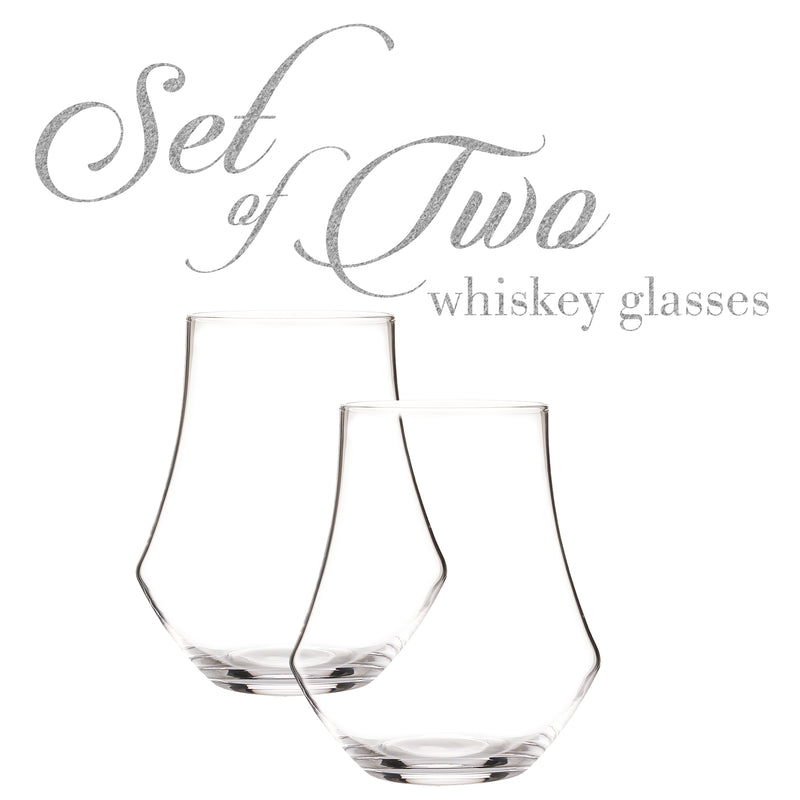 Berkware Tulip Shaped Lowball Whisky Glasses