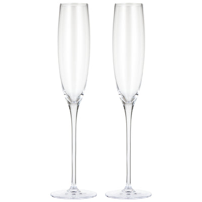 Berkware Premium Crystal Champagne Flutes - Set of 4 Champagne Glasses