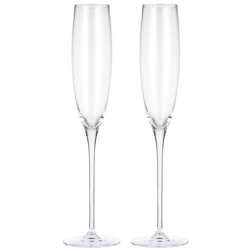 Berkware Premium Crystal Champagne Flutes - Set of 4 Champagne Glasses