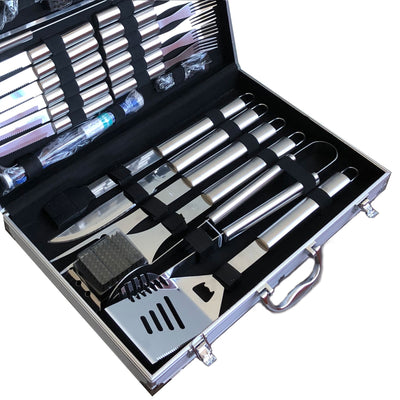 Berkware 30 Piece BBQ Set with Aluminum Case