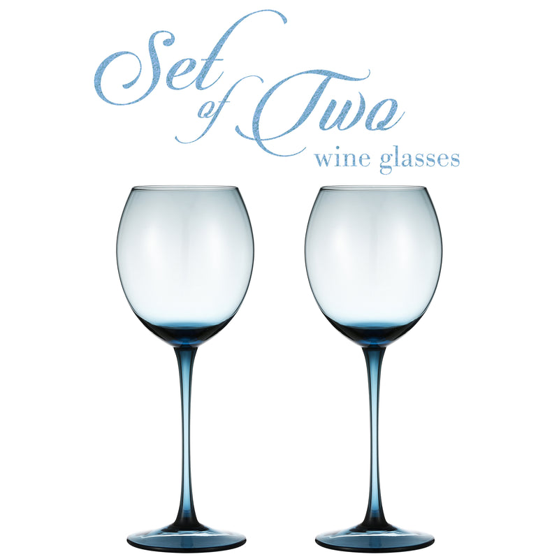 Berkware Set of 2 Sparkling Colored Glasses