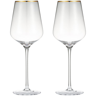 Berkware Wine Glasses - Luxury Crystal Long Stem Toasting Glasses - Set of 4