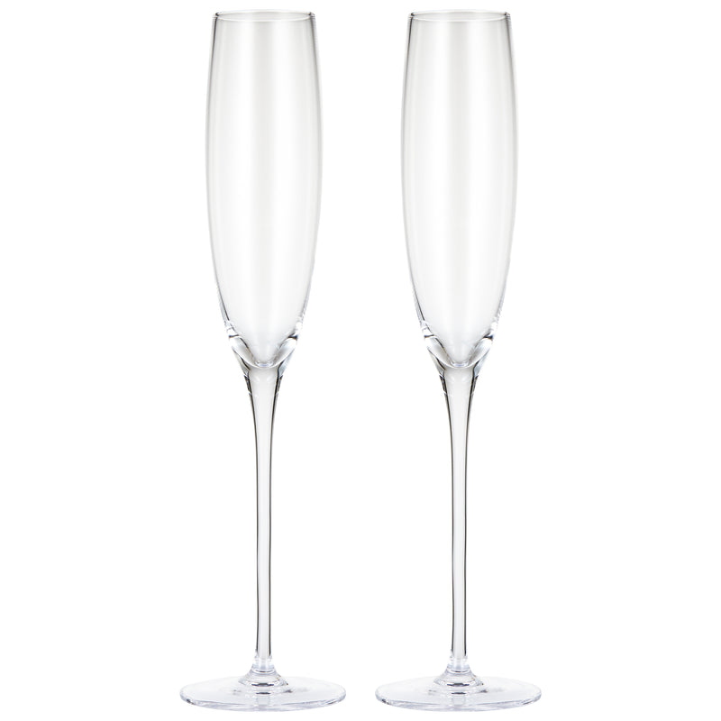 Berkware Premium Crystal Champagne Flutes - Set of 4 Champagne Glasses