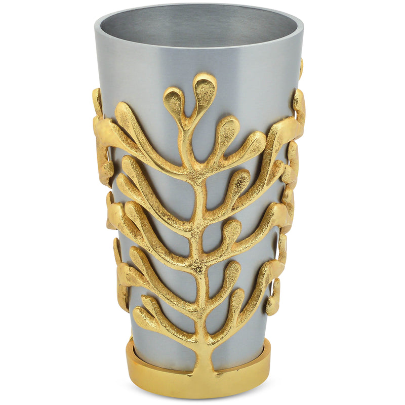 Berkware Two Tone Silver tone Vase with Gold tone Branches