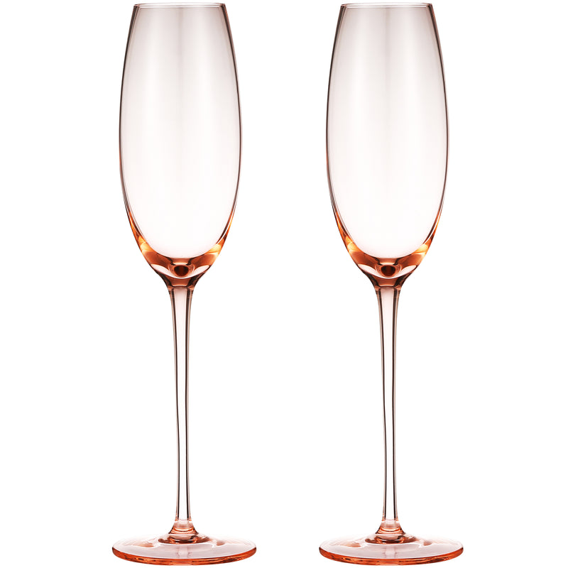 Berkware  Luxurious and Elegant Sparkling Colored Glassware - Champagne Flutes