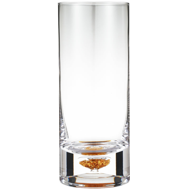 Berkware Whiskey Glasses with Unique Embedded Gold tone Flake Design