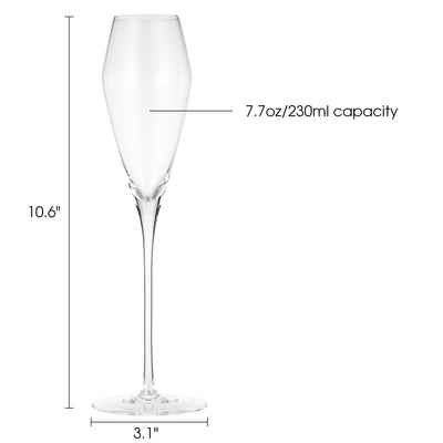Berkware Curved Champagne Glass, Set of 2