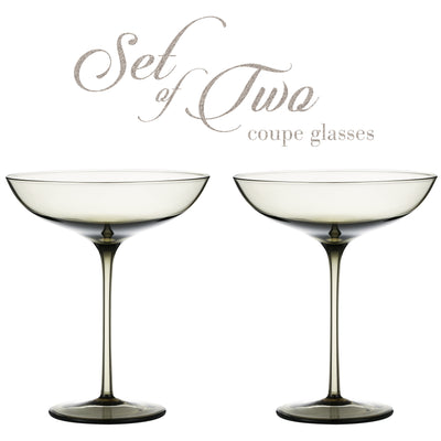 Berkware Set of 2 Luxurious and Elegant Coupe Cocktail Glass