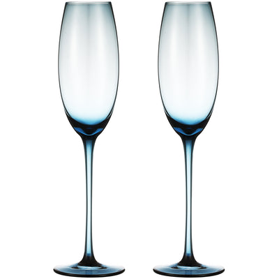 Berkware Luxurious and Elegant Sparkling Colored Glassware - Champagne Flutes