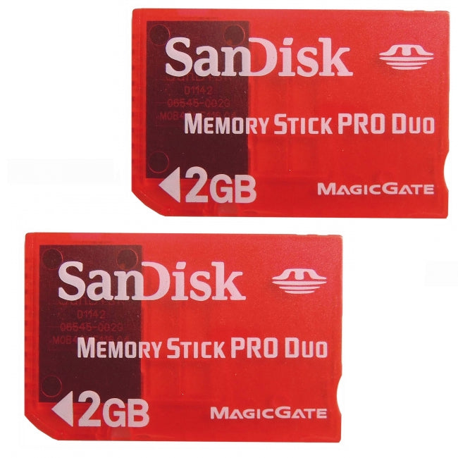 SanDisk SDMSG-2048 2GB MS PRO Duo Gaming Card (Pack of 2)