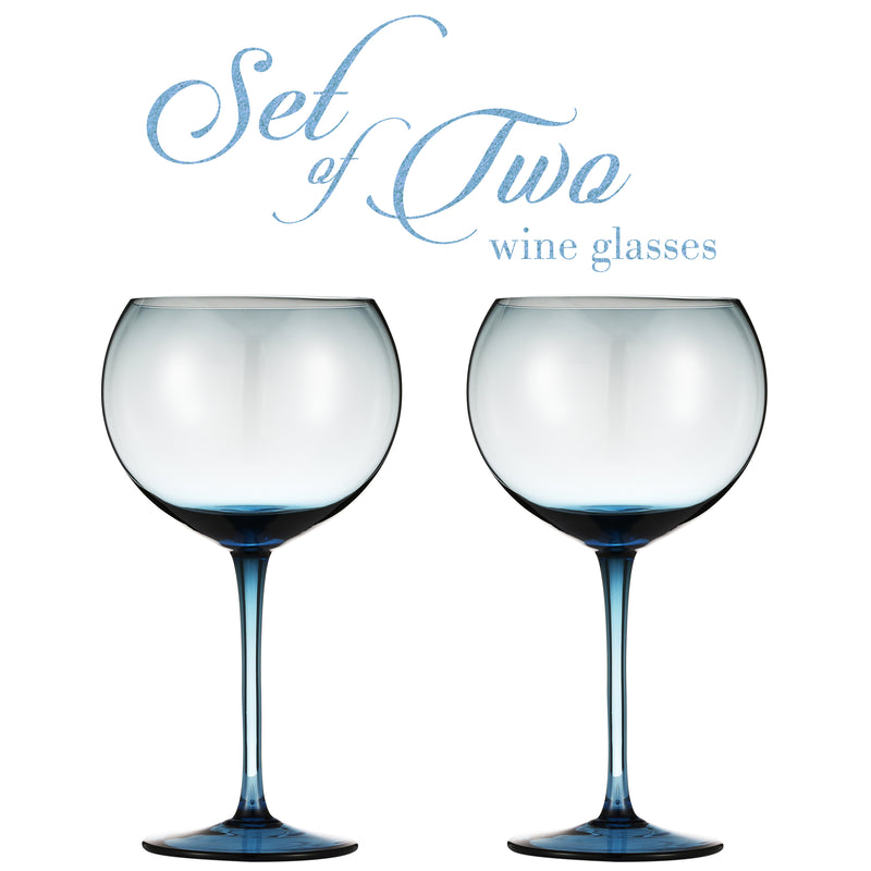 Berkware Set of 2 Sparkling Colored Glasses