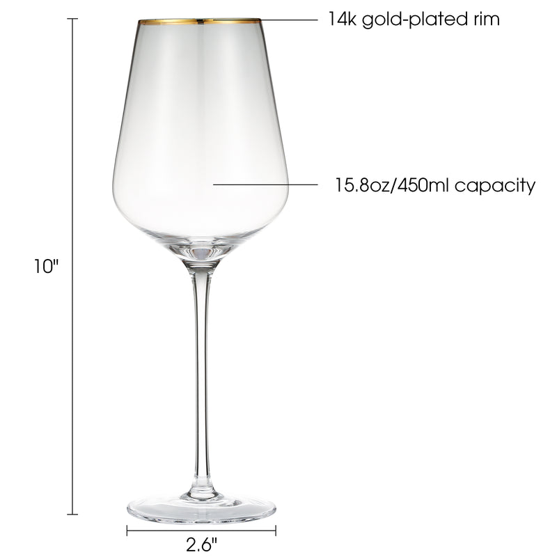 Tall Drink Crystal Glasses - Set of 2
