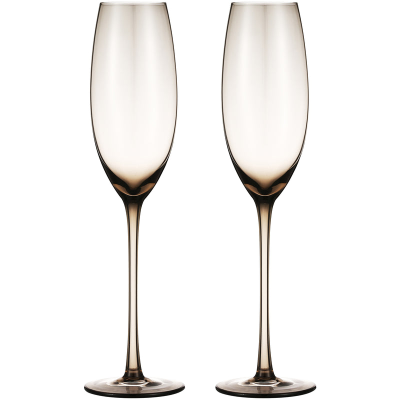 Berkware  Luxurious and Elegant Sparkling Colored Glassware - Champagne Flutes