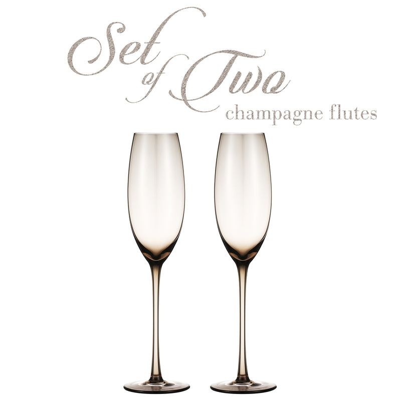 Berkware  Luxurious and Elegant Sparkling Colored Glassware - Champagne Flutes