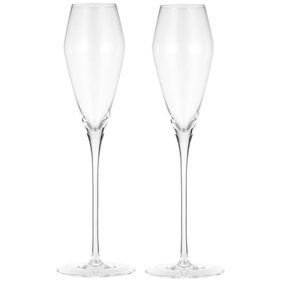 Berkware Premium Crystal Champagne Flutes - Set of 4 Tulip Shaped Champagne Glasses