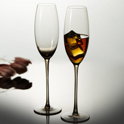 Berkware  Luxurious and Elegant Sparkling Colored Glassware - Champagne Flutes